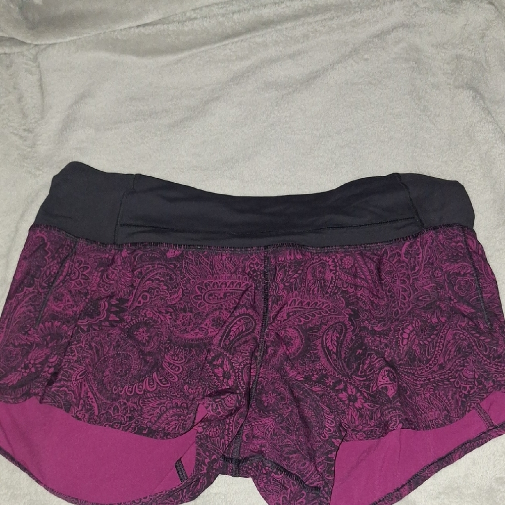 Lululemon Hot Pink Paisley Print Shorts